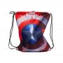 MARVEL COMICS Captain America Distressed Shield Gymbag, Multi-colour (CI077202MVL)