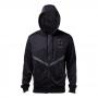 MARVEL COMICS Black Panther Logo Full Length Zipper Hoodie, Male, Small, Black (HD045334BPM-S)