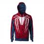 MARVEL COMICS Spider-man PS4 Game Outfit Full Length Zipper Hoodie, Male, Medium, Multi-colour (HD435573SPN-M)