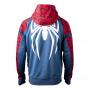 MARVEL COMICS Spider-man Male PS4 Game Outfit Full Length Zipper Hoodie, Large, Multi-colour (HD435573SPN-L)