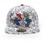 NINTENDO Super Mario Bros. 2D Embroidered Mario & Luigi Snapback Baseball Cap, Multi-colour (SB745888NTN)