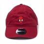 MARVEL COMICS Spider-man Embroidered Mask Stone Washed Denim Dad Cap, Red (BA281035SPN)
