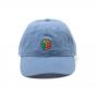 RUBIK'S CUBE Embroidered Logo Stone Washed Denim Dad Cap, Blue (BA525306RBK)