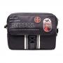 MARVEL COMICS Deadpool Icon Printed Solid Messenger Bag, Black (MB203201DED)
