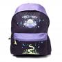 RICK AND MORTY Spaceship Print Backpack, Black/Purple (BP537132RMT)