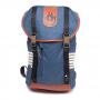 STAR WARS Han Solo Elaborated Style Backpack with Dual Buckle Straps, Blue Melange/Orange (BP602450STW)