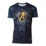 MARVEL COMICS Avengers: Infinity War Men's Team Sublimation Print T-Shirt, Small, Multi-colour (TS730328AVG-S)