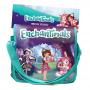 ENCHANTIMALS My Filled School Satchel Bag with 24pcs Creative Accessories, Red/Green (CENC159)