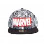 MARVEL COMICS Logo and Comic Pattern Snapback Baseball Cap, Multi-colour (SB097528MAR)