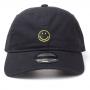 SMILEY Original Smiley Embroidered Logo Dad Cap, Black (BA560337SML)