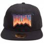 DOOM Logo Patch Snapback Baseball Cap, Black (SB601706DOO)