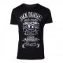 JACK DANIEL'S Old Advertising T-Shirt, Male, Medium, Black (TS050410JDS-M)