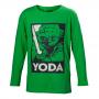 STAR WARS Yoda with Lightsaber Long Sleeve Shirt, Kid's Boy, 158/164, Years 12 to 14, Green (LSY19601STW-158/164)