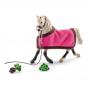 SCHLEICH Horse Club Arab Mare Horse Toy Figure with Blanket (41447)