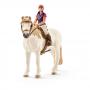 SCHLEICH Horse Club Recreational Rider with Horse Toy Figure (42359)