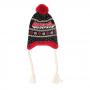 MARVEL COMICS Deadpool Xmas Laplander Beanie with Pom-pom and Braided Cords, Unisex, Multi-colour (KC380226DED)
