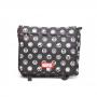 MARVEL COMICS All-over Hero Crests Messenger Bag, Unisex, Black/Red (MB110902MAR)