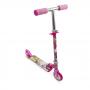 BARBIE Dreamtopia Kid's Two Wheel Inline Foldable Scooter with Adjustable Handlebar and Front Plate, Multi-colour (OBBD112)
