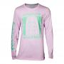 RICK AND MORTY Japan Pickle Long Sleeve Shirt, Male, Small, Pink (LS708685RMT-S)