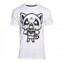 AGGRETSUKO Retsuko Rage I Wanna Eat T-Shirt, Male, Medium, White (TS681604AGG-M)