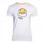 GUDETAMA OK Bye T-Shirt, Male, Small, White (TS728011GTM-S)
