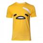 GUDETAMA The Face T-Shirt, Male, Extra Large, Yellow (TS750565GTM-XL)