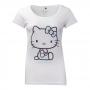 HELLO KITTY Embroidery Details T-Shirt, Female, Extra Extra Large, White (TS556805HKT-2XL)