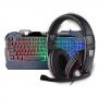WASDKEYS K200 Gaming Keyboard & H200 Stereo Gaming Headset, Black (K200-UK/H200)