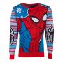 MARVEL COMICS Spider-man Knitted Christmas Sweater, Unisex, Extra Extra Large, Multi-colour (KW104560MVL-2XL)