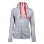 NINTENDO NES Controller Front Outline Zipper Full Length Hoodie, Female, Small, Grey (HD008013NTN-S)