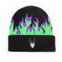 DISNEY Maleficent 2 Flames with Malefcent Character Face Roll-up Beanie, Unisex, Black (KC586336MMA)