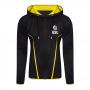 ESL Logo TEQ Full Length Zipper Hoodie, Male, Large, Black/Yellow (HD406622ESL-L)