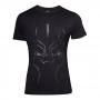 MARVEL COMICS Black Panther Black on Black Face T-Shirt, Male, Extra Extra Large, Black (TS100110BLP-2XL)