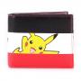 POKEMON Pikachu Striped Tri-colour All-Over Print Bi-fold Wallet, Male, Multi-colour (MW574784POK)