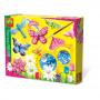 SES CREATIVE Children's Butterfly Glitter Casting and Painting Set, 3 to 12 Years, Multi-colour (01131)