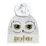 HARRY POTTER Hedwig Pom Pom Beanie, Unisex, White (LF-HPTR-022)