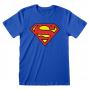 DC COMICS Superman Logo T-Shirt, Unisex, Extra Extra Large, Blue (SUP00005TSC2X)