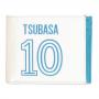 CAPTAIN TSUBASA Tsubasa 10 Logo Bi-fold Wallet, Male, White/Blue (MW846864CTS)