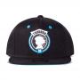 CAPTAIN TSUBASA Tsubasa 10 Logo Patch Snapback Baseball Cap, Unisex, Black (SB582085CTS)