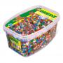 SES CREATIVE Children's Beedz Iron-on Beads Mosaic Box Tub, 12000 Glitter Iron-on Beads Mix, Unisex, 5 to 12 Years, Multi-colour (00779)