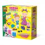 SES CREATIVE Children's Modelling Dough Fashion Studio Set, 3 Pots, Girl, 2 Years and Above, Multi-colour (00437)