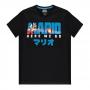 NINTENDO Super Mario Bros. Fire Mario T-Shirt, Male, Large, Black (TS314624NTN-L)