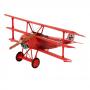 REVELL Fokker DR.1 Triplane Model Set, Skill Level 3, Scale 1:72, Red (64116)