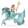 SCHLEICH Bayala Mermaid Eyela on Underwater Horse Toy Figures, 5 to 12 Years (70594)