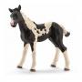SCHLEICH Farm World Pinto Foal Toy Figure, Black/White, 3 to 8 Years (13803)