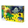 SES CREATIVE Children's Wooden Dino Glow-in-the-Dark Kit, Unisex, Five Years and Above, Multi-colour (14209)