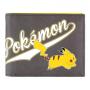 POKEMON Stylish Logo & Pika Bi-fold Wallet, Unisex, Grey/Yellow (MW142744POK)