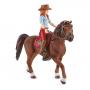 SCHLEICH Horse Club Hannah & Cayenne Toy Figure Set, Unisex, 5 to 12 Years, Multi-colour (42539)