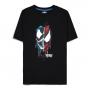 MARVEL COMICS Venom Two-toned Coloured Graphic T-Shirt, Male, Large, Black (TS187386SPN-L)