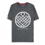 MARVEL COMICS Shang-Chi and the Legend of the Ten Rings Crest Logo T-Shirt, Male, Medium, Grey (TS366168CHI-M)